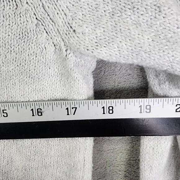 Womens White Red American Eagle Knit Sweater Retro Mock Neck Long Sleeve Size M - Picture 10 of 12